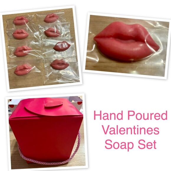 Valentines Hand Poured Oatmeal Soap Set - Picture 1 of 1